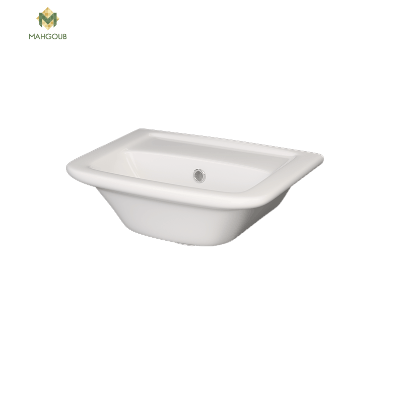 Bathroom sink sarreguemines normandy 45 cm white image number 0
