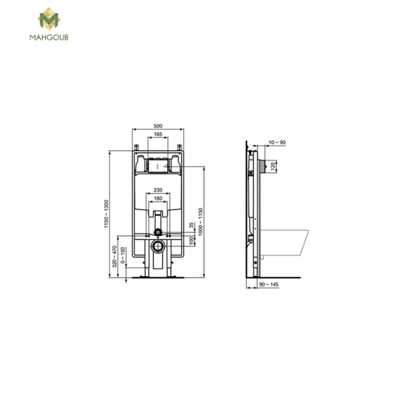 mahgoub ideal standard built in cistern r014367 2