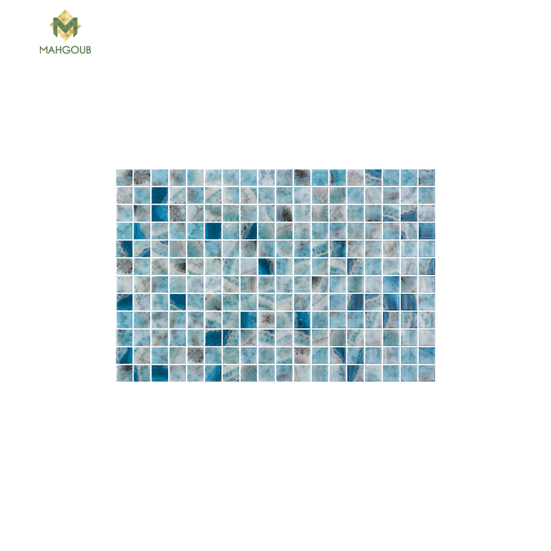 Mosaic tiles onix kara 31x46.7 cm blue image number 0