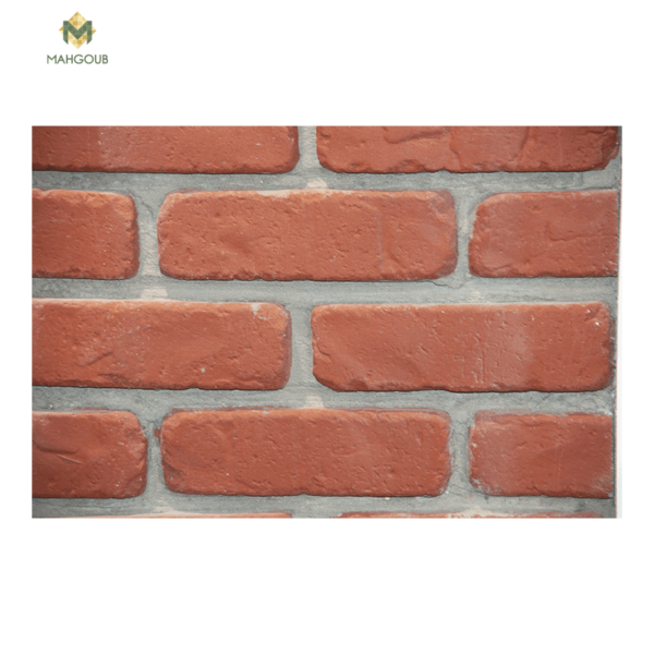 Mahgoub Murano Stone Solid Brick Red B01