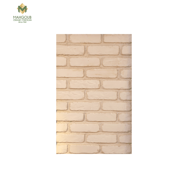 Mahgoub Murano Stone Solid Brick white B03