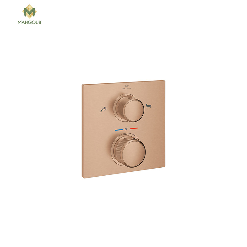 Buried Shower mixer face grohe allure thermostat without concealed body rose gold matt 19446DL2 image number 0