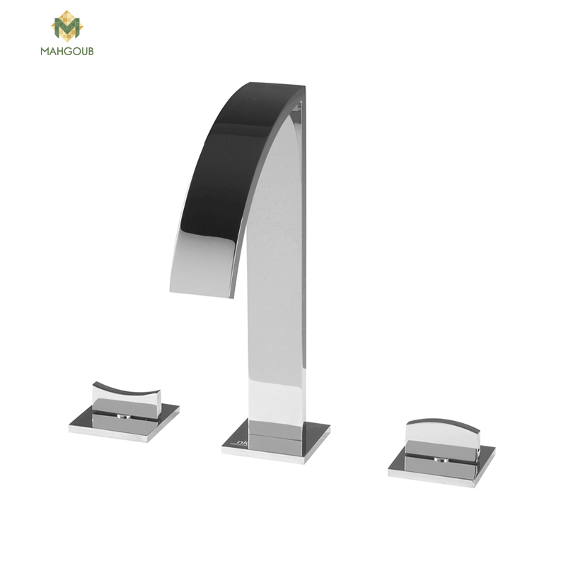 Basin mixer noken imagine 3 holes with pop up waste chrome image number 0