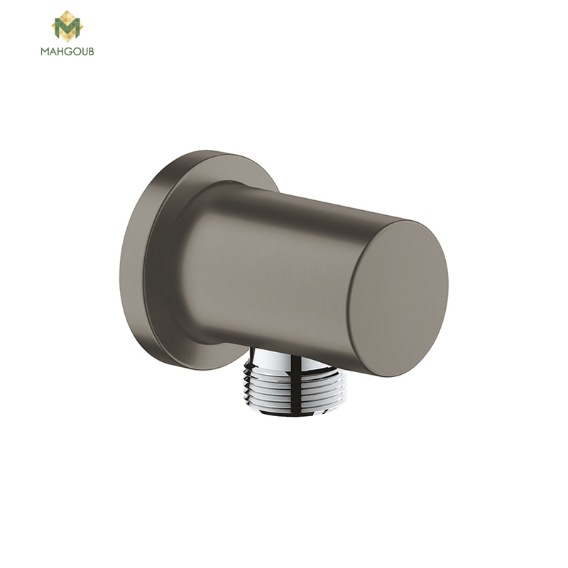 Wall union grohe rain shower 1/2 inch GRAPHITE  matt 27057AL0 image number 0