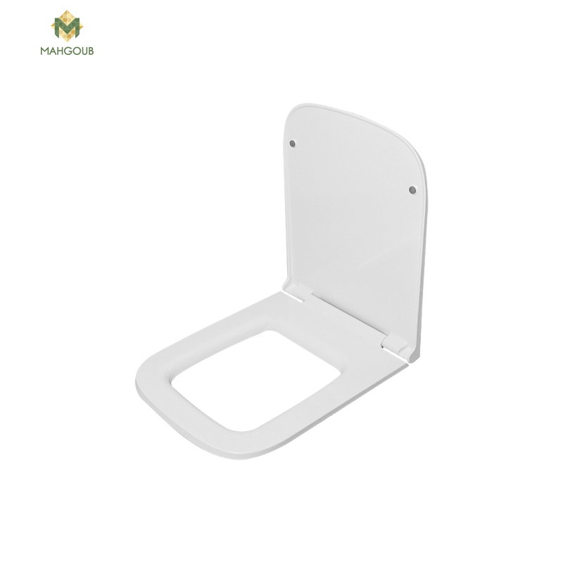 Soft close toilet seat cover white ville smooth white image number 1