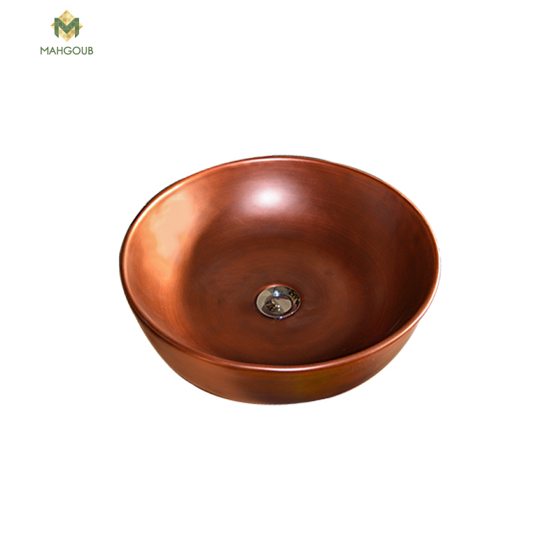 Decorative basin new red copper matt 8428-20 image number 0