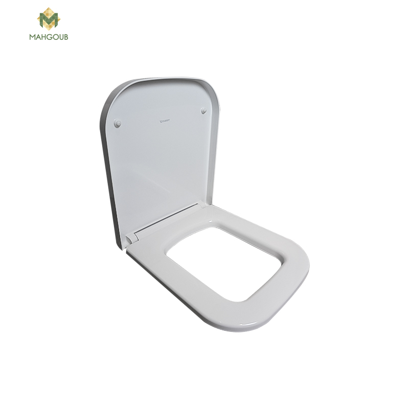 Soft close toilet seat cover duravit p3 comfort for mounted toilet white image number 1