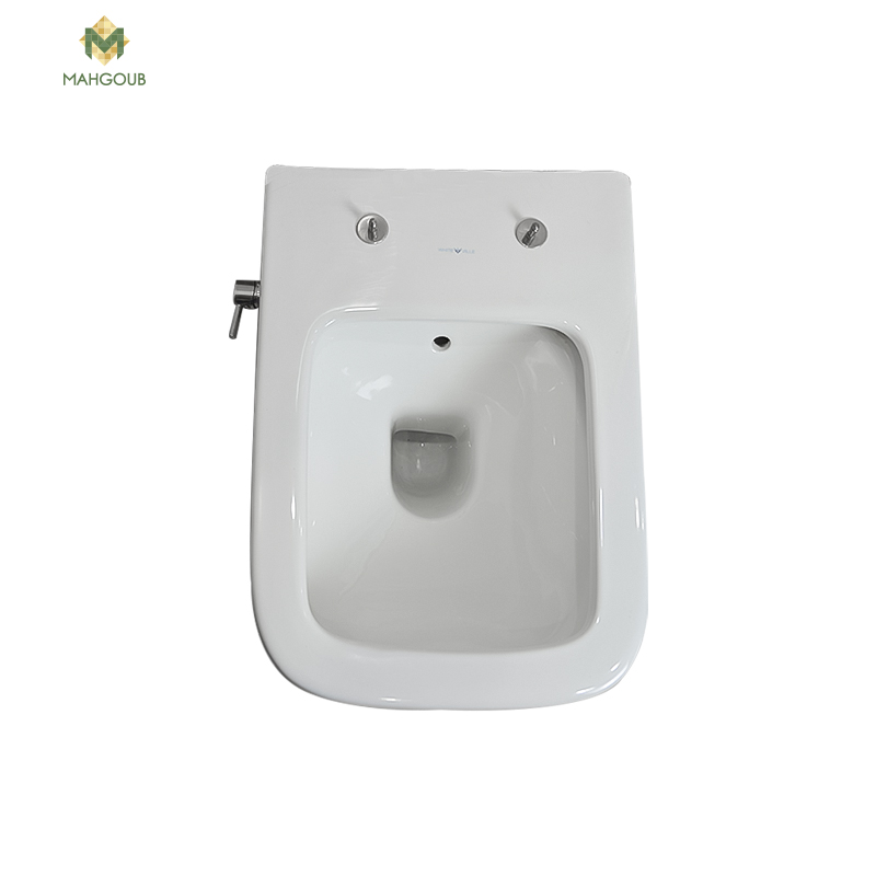 Wall mounted toilet with sprayer white ville smooth with sprayer white image number 1
