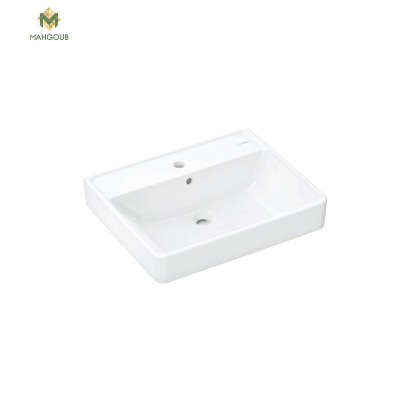 Bathroom sink hansgrohe capetide q 60 cm white image number 0