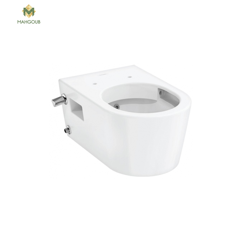 Wall mounted toilet hansgrohe capetides with sprayer white image number 0