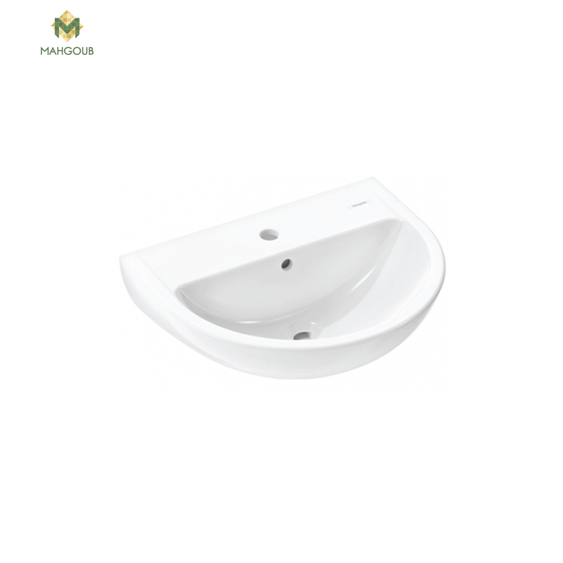 Bathroom sink hansgrohe gladelake s 55 cm white image number 0