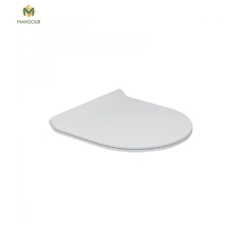 Soft close toilet seat cover sanipure titan white image number 0