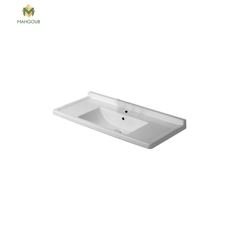 Bathroom sink for furniture unit duravit starck 3 105 cm white image number 0