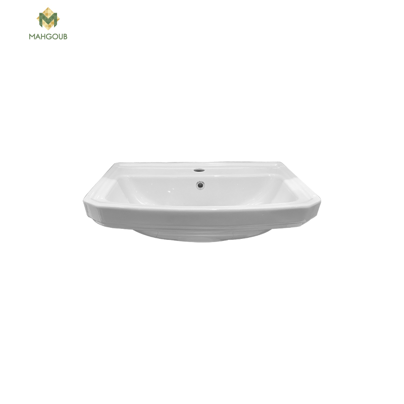 Bathroom sink sarreguemines grandeur 58 cm white image number 0
