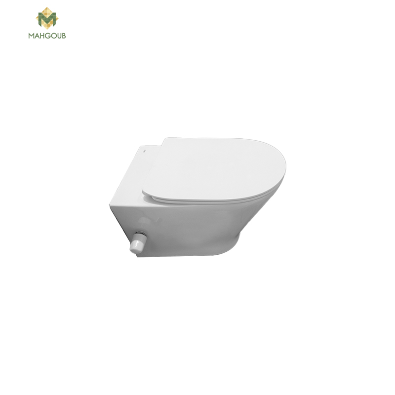 Wall mounted toilet set roca gap round included toilet - cover seat white