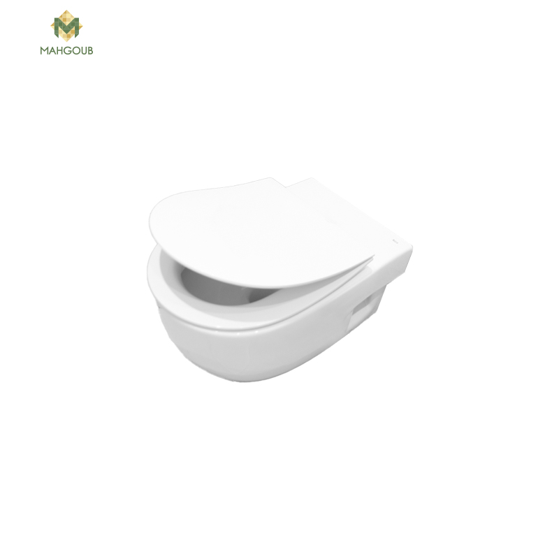 Wall mounted toilet set roca meridian included toilet - cover seat white