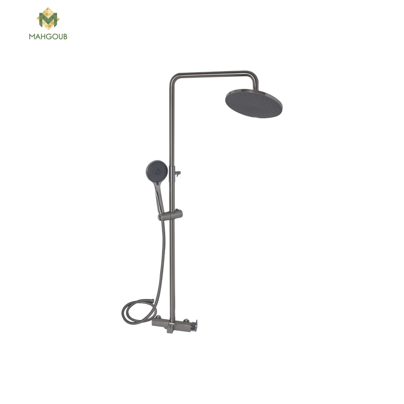 طقم دش كامل عامود 2*1 بالخلاط فضي مط ZF1106 image number 0