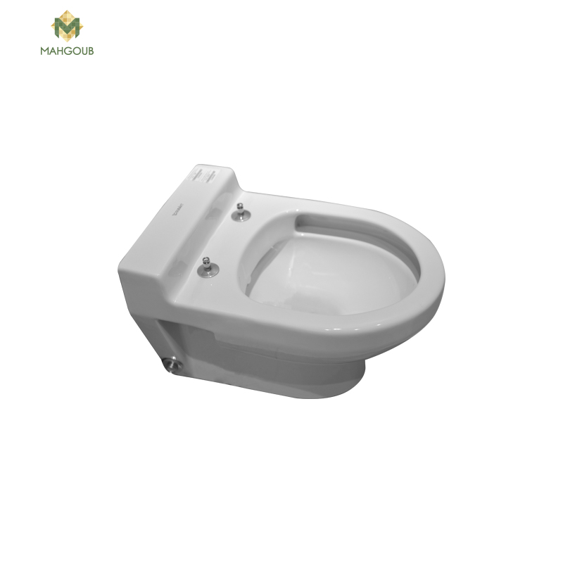 Wall mounted toilet duravit number one with toilet sprayer Without  valve white 25744900 image number 0