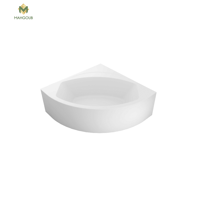 Bathtub with front panel sanipure Superior 140x140 cm white image number 0