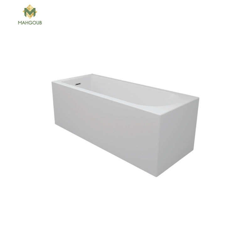 Bathtub with front panel sanipure trevi 170x70 cm white image number 0