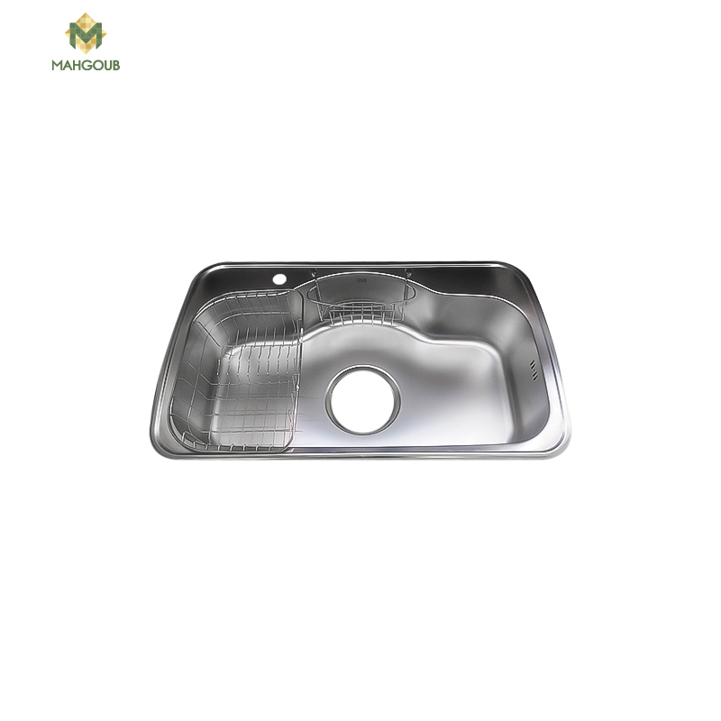 Stainless steel sink pot hans 53x88 cm image number 1