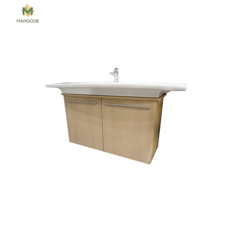 Unit duravit caro 100 CM oak without basin image number 0