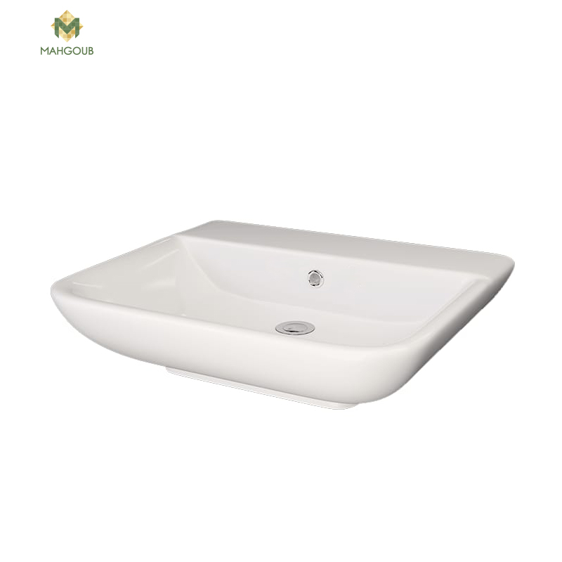 Bathroom sink sarreguemines mulan 60 cm white image number 0