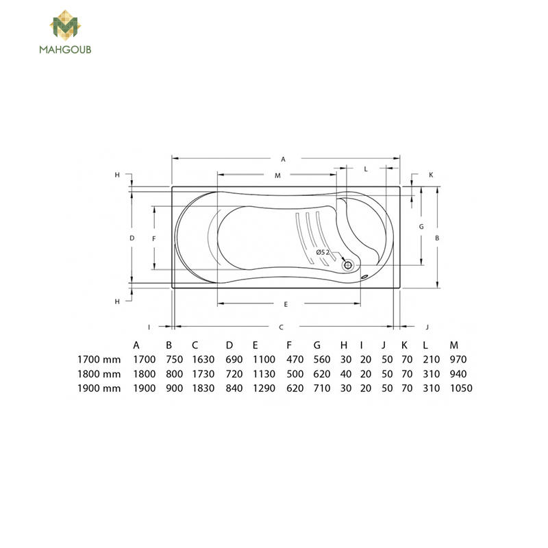 Jacuzzi duravit dallas 75x170 CM 24 jet with front panel white image number 1