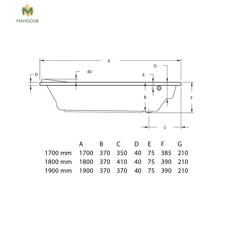 Jacuzzi duravit dallas 75x170 CM 24 jet with front panel white image number 2