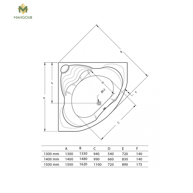 Jacuzzi duravit disney 140x140 CM 24 jet massage with front panel  white image number 1