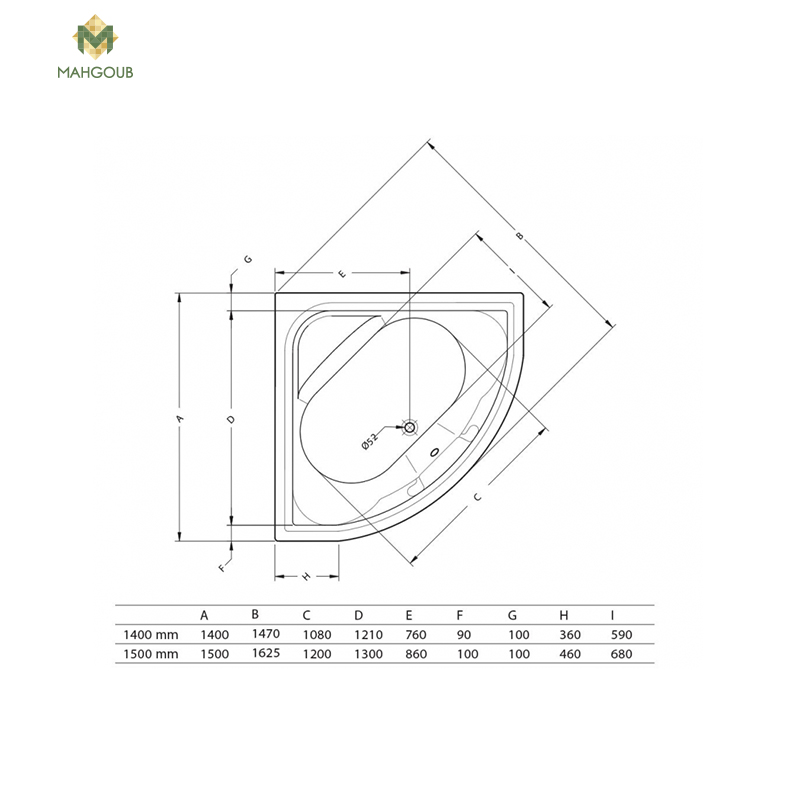 Jacuzzi duravit tampa 140x140 CM white image number 1