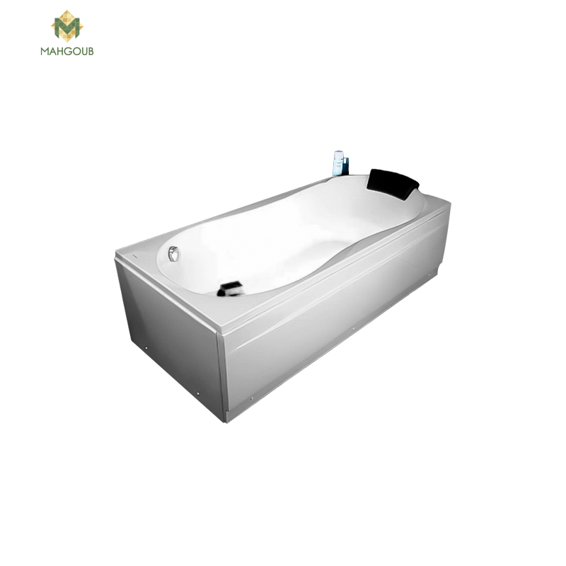Bathtub duravit dallas 180x80 cm front panel & side panel white image number 0
