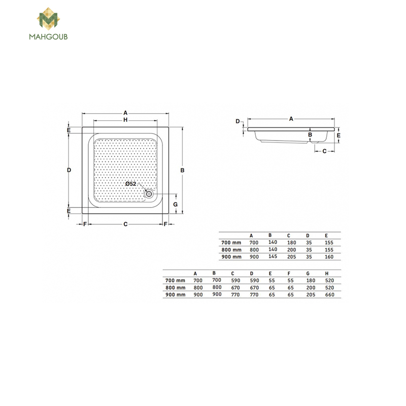 Shower tray duravit 70x70 cm white image number 1