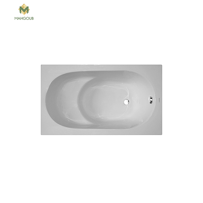 Bathtub duravit venice with built-in seat 120x70 cm without side panel white image number 0
