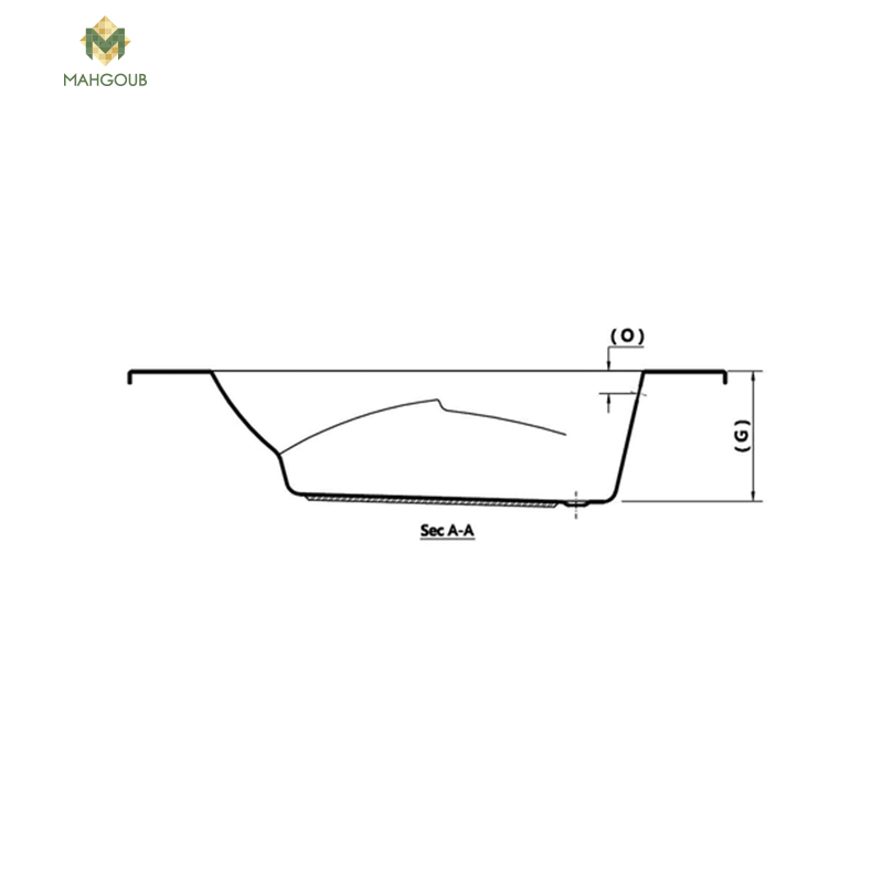 Bathtub ideal standard credo 140x140 cm with front panel white image number 2