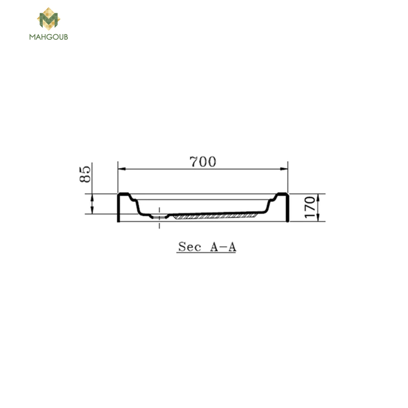 Shower tray ideal standard with side panel 70x70 cm white image number 2