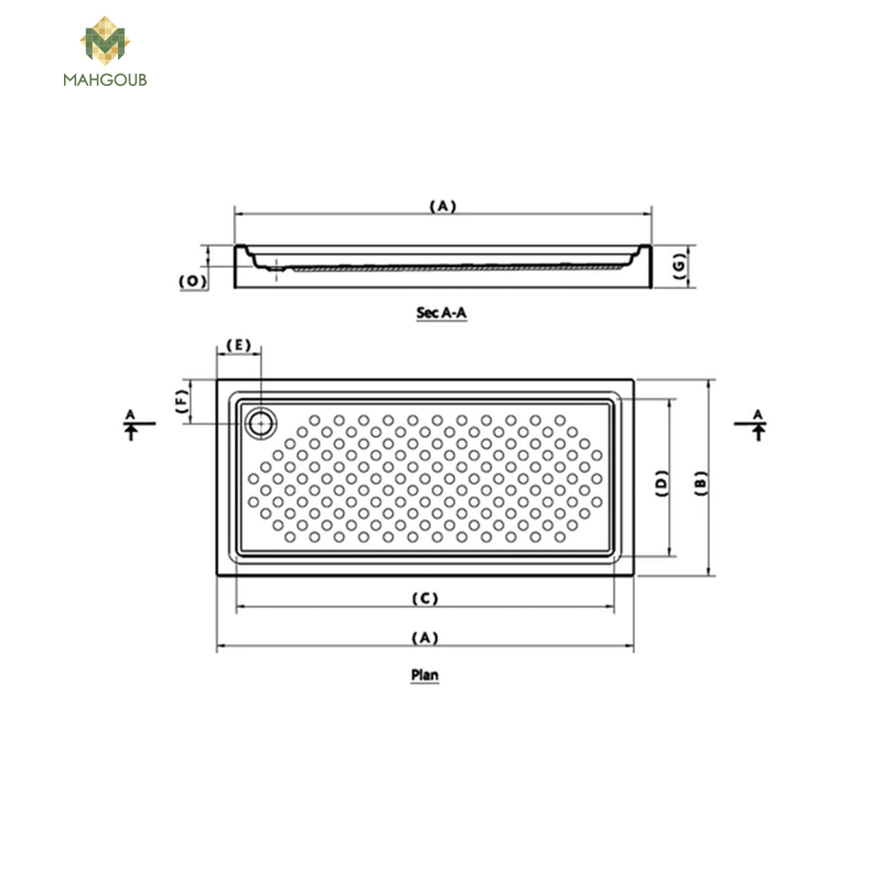 Shower tray ideal standard with side panel 120x70 cm white image number 1