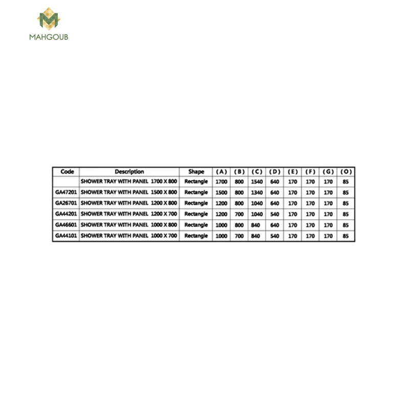 Shower tray ideal standard with side panel 120x70 cm white image number 2