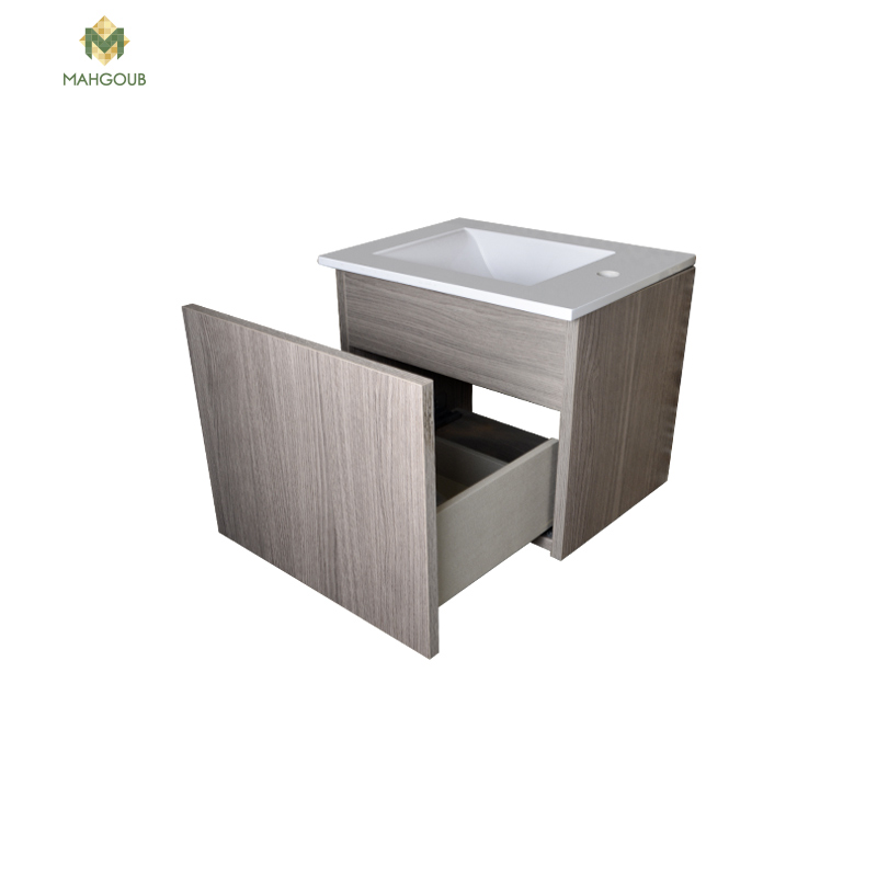 Furniture unit gama 49 cm light grey without basin image number 1
