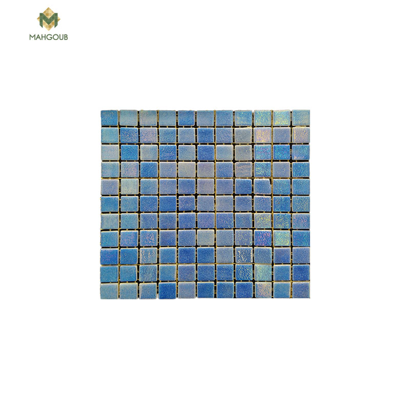 Mosaic tiles altto glass 31.6x31.6 cm blue image number 0