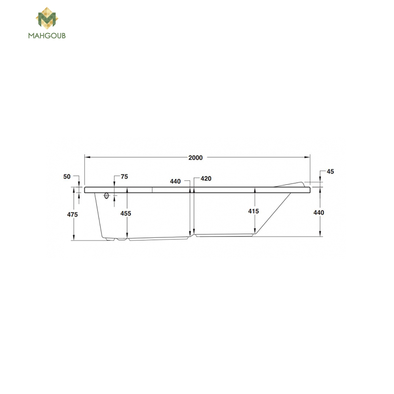 Jacuzzi duravit duet 120 x 200 cm longitudinal right side 32 jet white image number 2