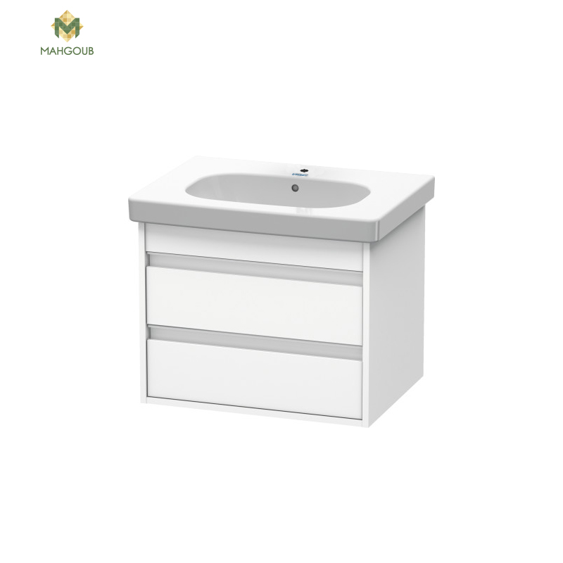 Bathroom furniture unit duravit kito without basin 2 drawer for d code basin 65 cm matt white KT665001818 image number 0