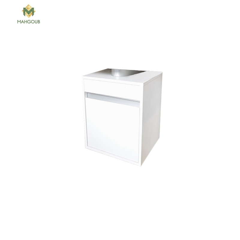 Wall hanging bathroom furniture unit duravit kito without basin with right door used with d code 60 cm basin white kt6658r1818 image number 0