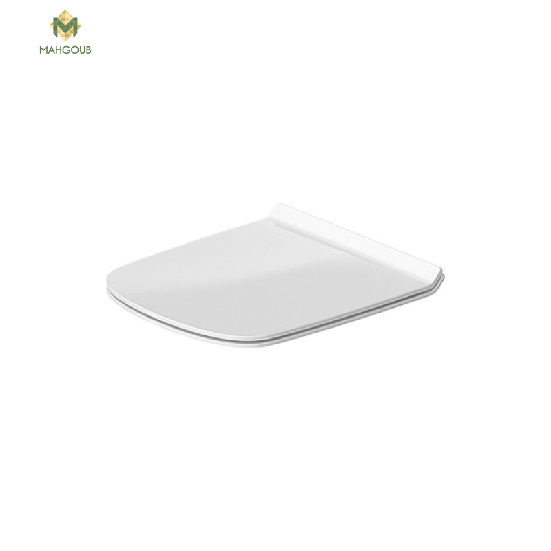Soft close toilet seat cover duravit dura style white image number 0