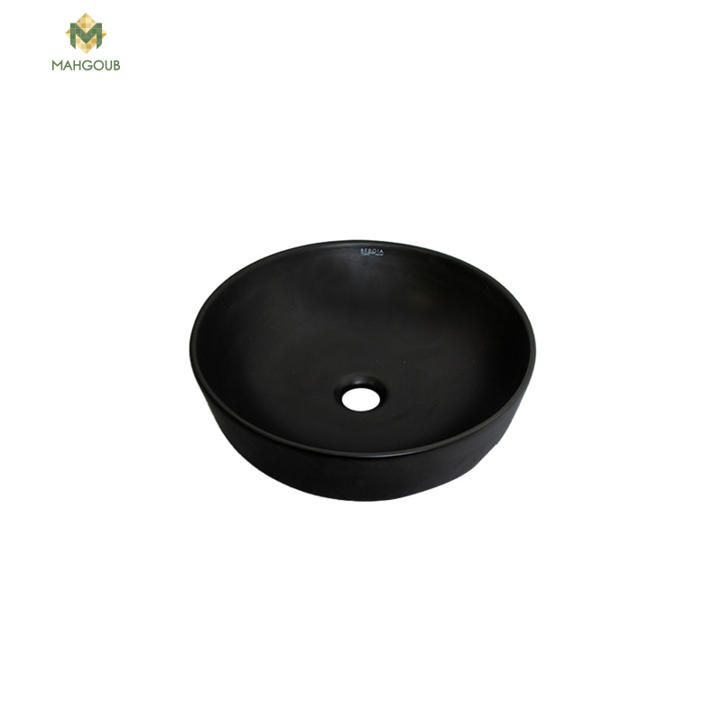 Decorative Sinks Round With Pop Up waste 42*42 cm Matte Black 8434YW image number 0