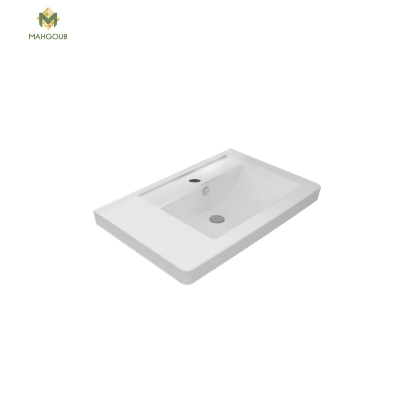Basin for furniture unit sanipure icarus 75 cm white 0455750000 image number 0
