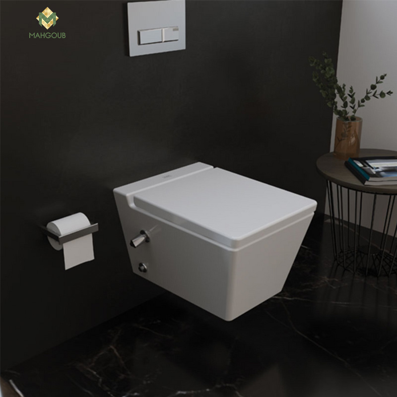 Wall mounted toilet sanipure kipler hydro jet white Without toilet cover 2561490077 image number 2