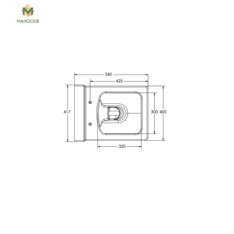 Wall mounted toilet sanipure kipler hydro jet white Without toilet cover 2561490077 image number 1