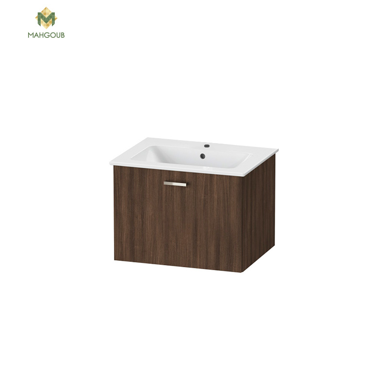 Unit duravit x-base 65 cm for d code basin chestnut dark xb603553 without basin image number 0