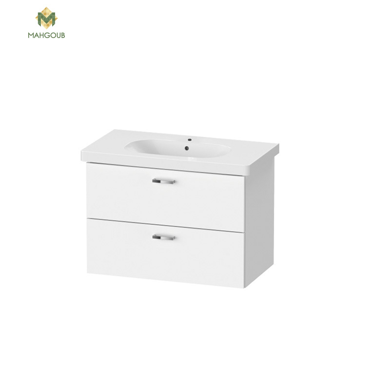 Unit duravit x-base 80 cm for d code basin white xb619022 without basin image number 0